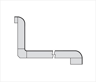 Edge Profile - Ultra-Top Waterfall Edge Profile - Ultra-Top Waterfall