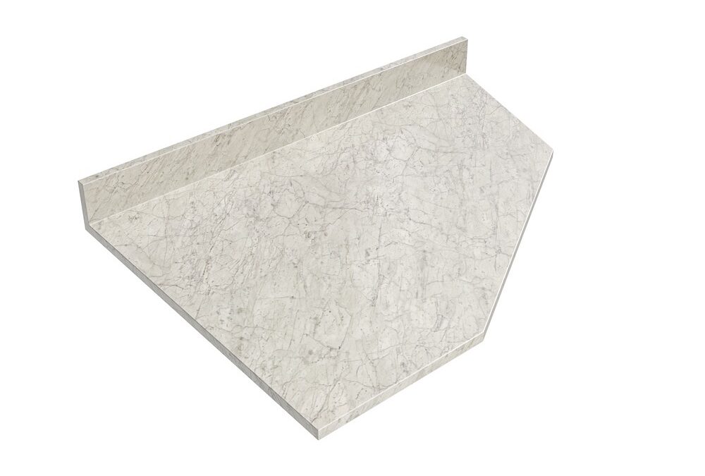 Angled End Base Carrara Bianco 1