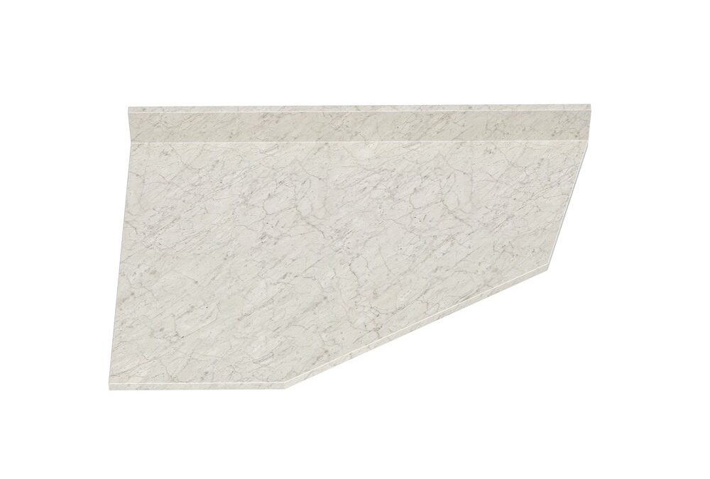 Angled End Base Carrara Bianco 2